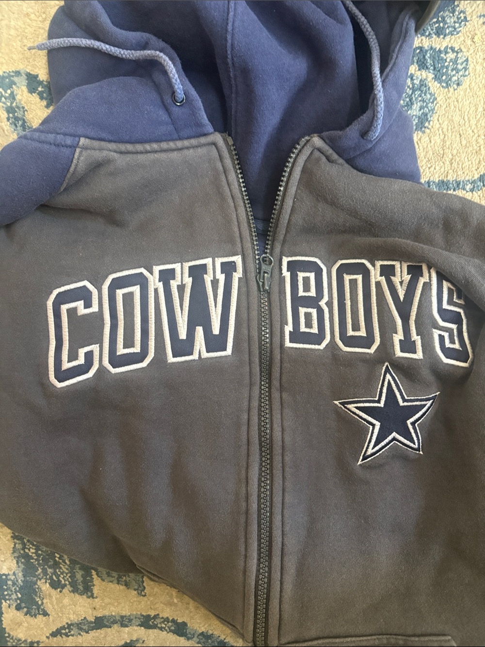 Dallas Cowboys Men's Navy Full-Zip Jacket